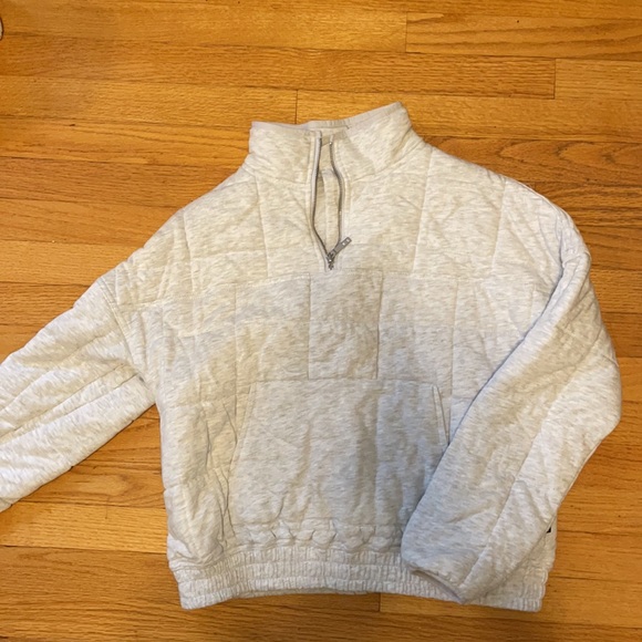 Cotton On GRAY Quilted Zip Through Fleece - Picture 3 of 6